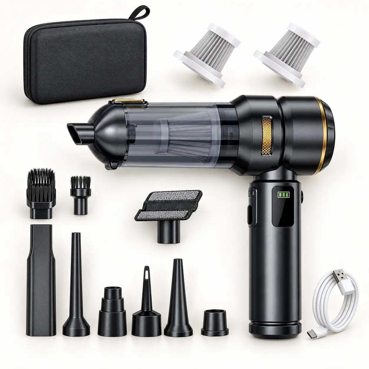 Kit completo Vacuum One con bolso, filtros, cable y accesorios